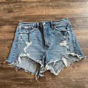 Abercrombie & fitch distressed shorts